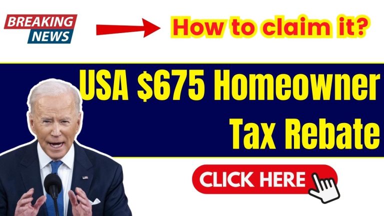 USA $675 Homeowner Tax Rebate