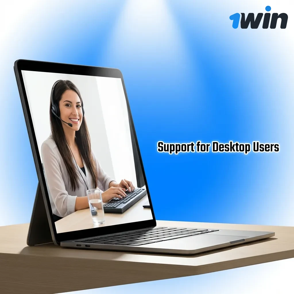 24/7 customer support options for desktop users including live chat, email, phone, Telegram, and social media contact methods