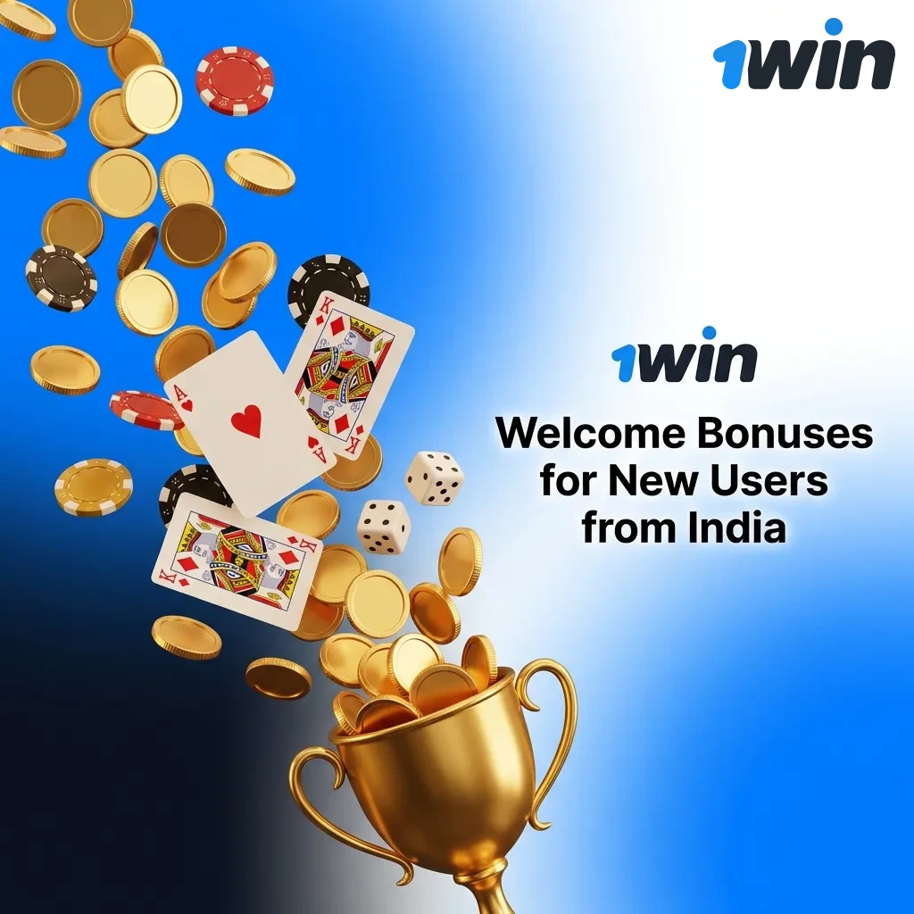 Multi-stage welcome bonus table showing deposit percentages and wagering requirements for Indian casino players
