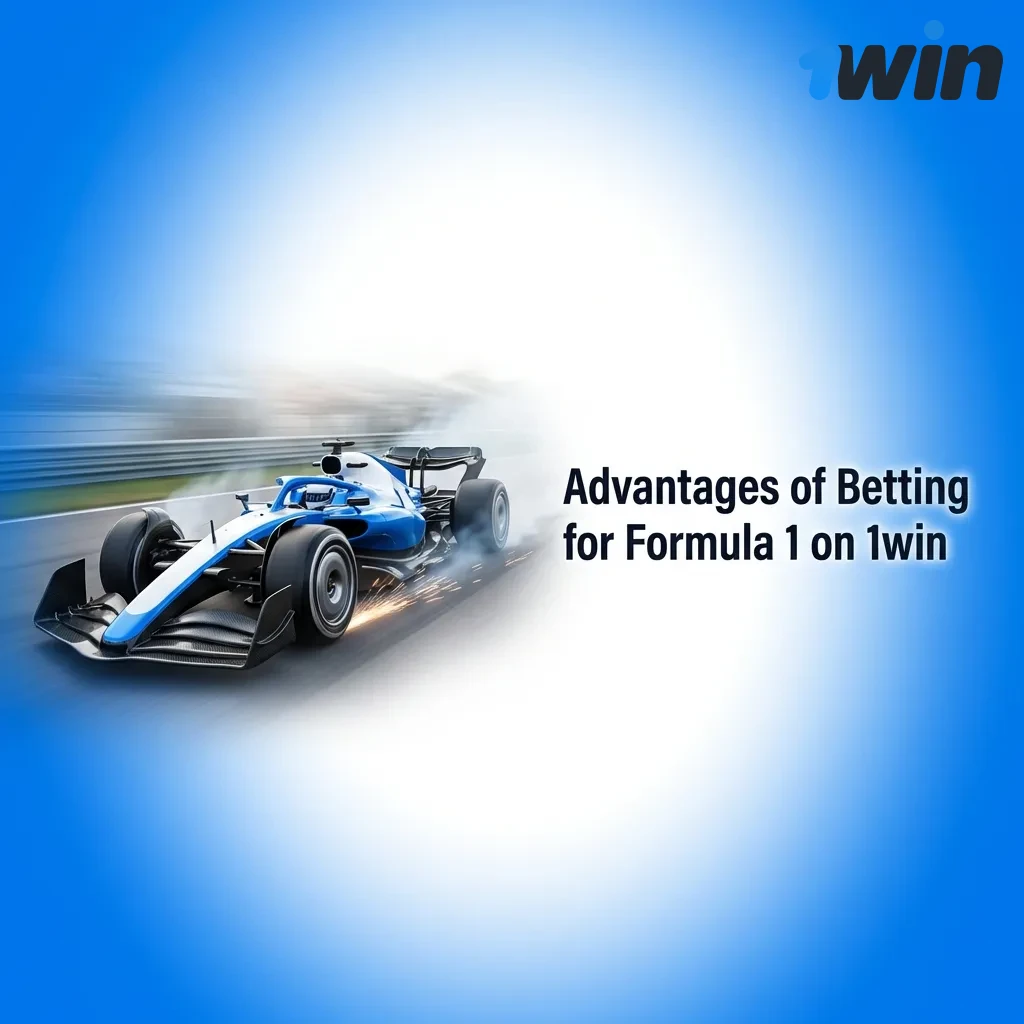 1win Formula 1 betting platform showing live odds, multiple markets, mobile app interface, and Indian Rupee payment options