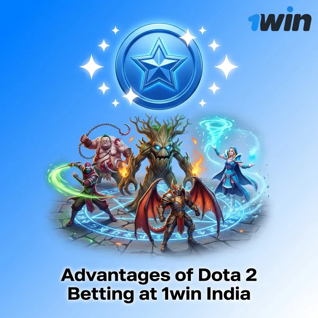 1win India Dota 2 betting platform showing bonuses, payment methods, and competitive odds for Indian players