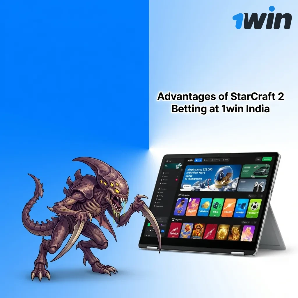 1win India offers StarCraft 2 betting with bonuses up to 170%, UPI/Paytm payments, Hindi support, and competitive odds.