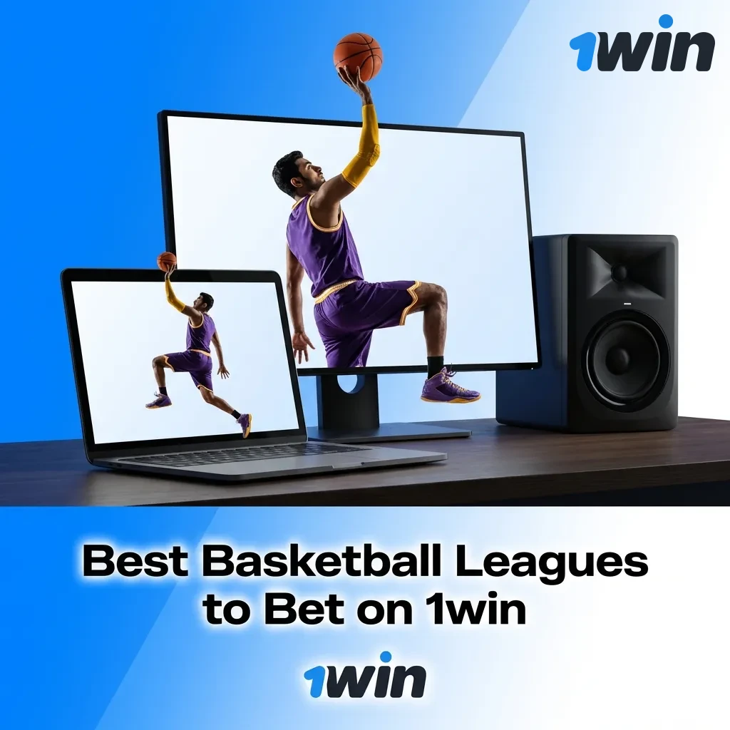 Basketball leagues featured on 1win betting platform including NBA, EuroLeague, FIBA World Cup, and regional tournaments