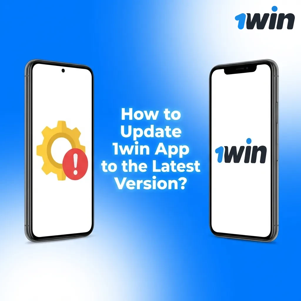 Guide showing how to update 1win betting app on Android and iOS devices with step-by-step installation instructions