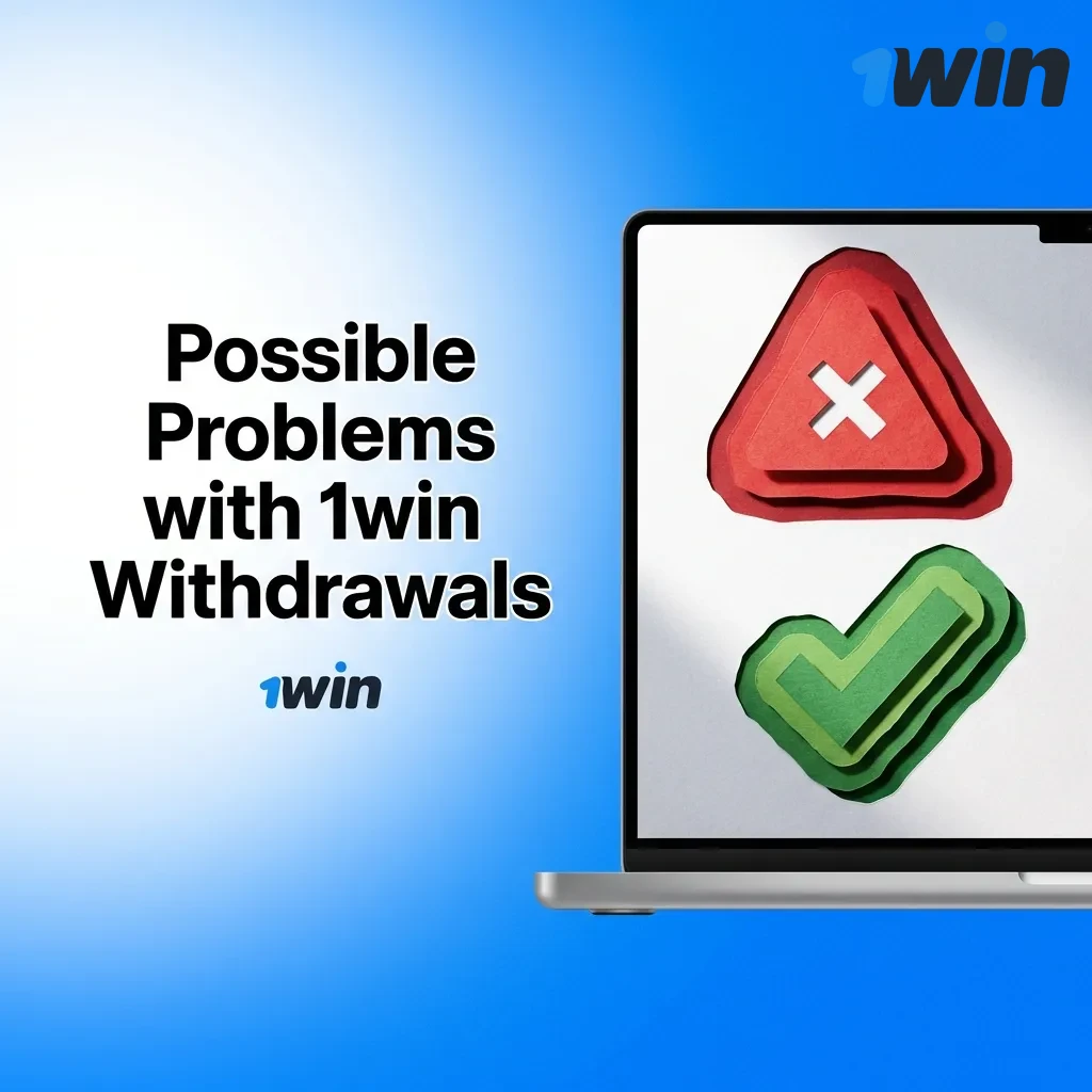 1win withdrawal troubleshooting guide showing common payout issues like delays, verification problems, and their solutions
