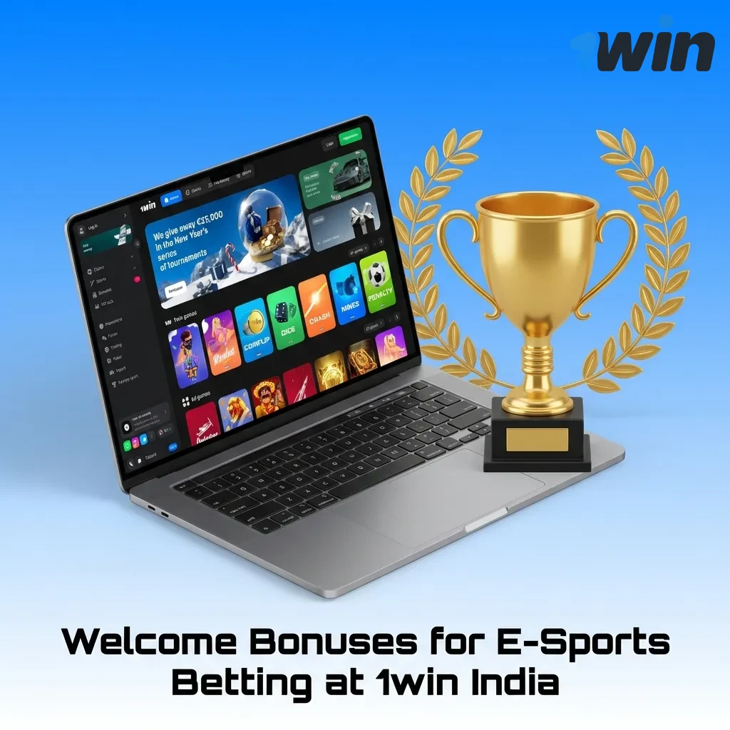1win India e-sports betting welcome bonuses with progressive deposit rewards up to 170% for new players